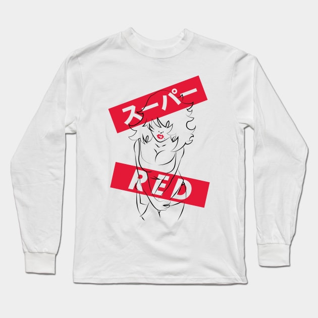 SuperRED Long Sleeve T-Shirt by ReggieLimited